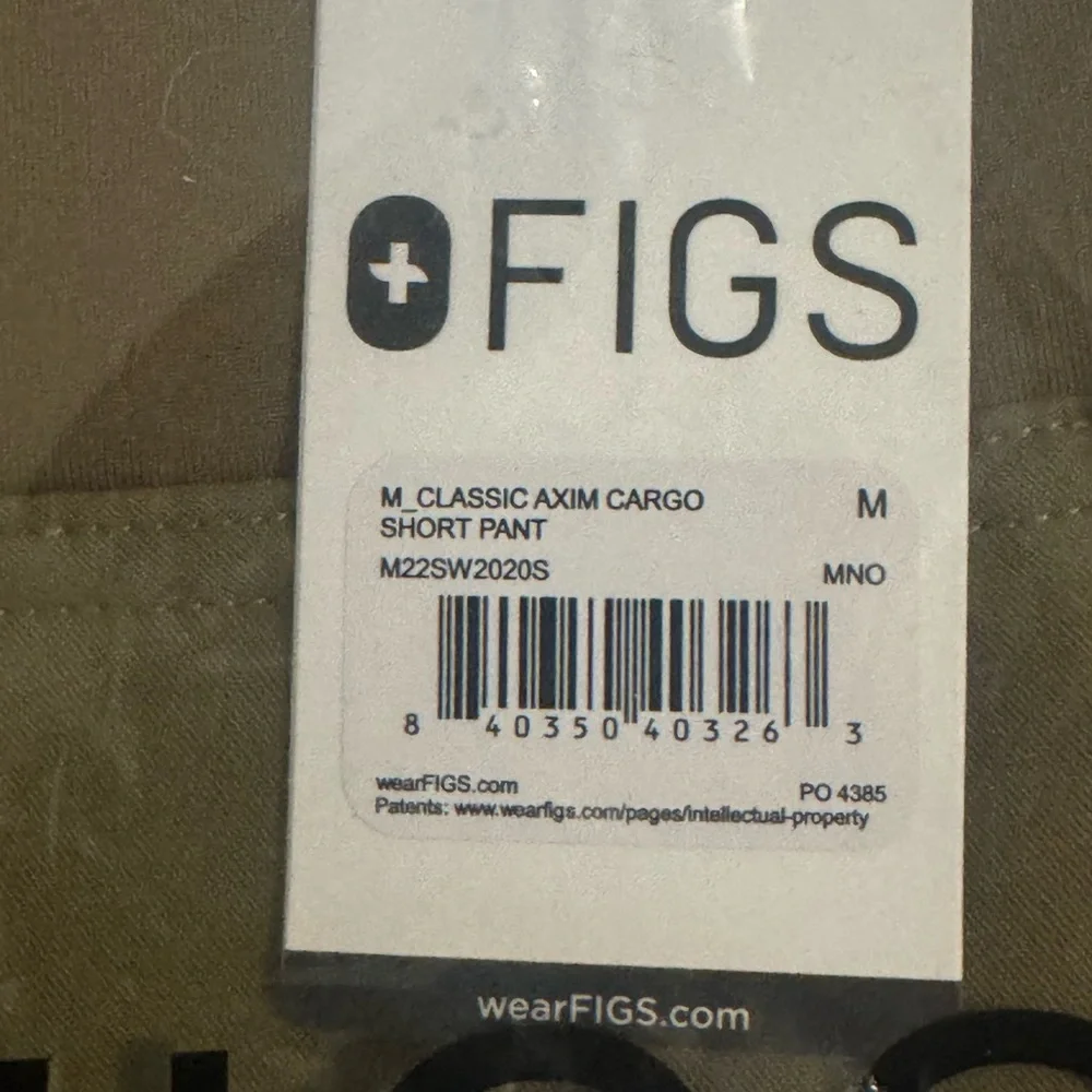 NWT FIGS Axim Cargo Scrub Pants Men Martini Olive MS